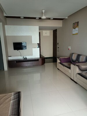 Living Room in 3 BHK Apartment at Ajmera Enigma, Thaltej – for Rent