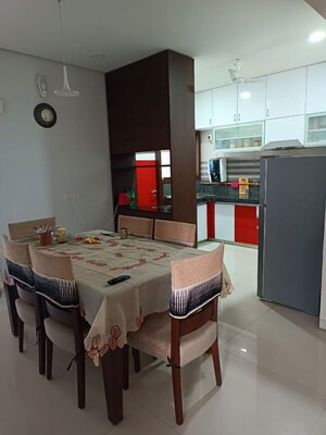Hall in 3 BHK Apartment at Ajmera Enigma, Thaltej – for Rent