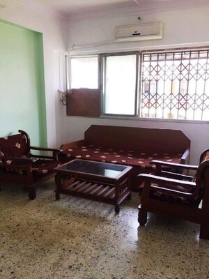 Living Room in 1 BHK Apartment at Bandra West – for Rent