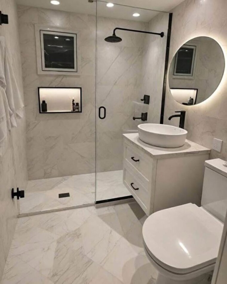 Bathroom, mundur 3 Bedroom 1300 Sq.Ft. Villa In Mundur Palakkad 10662689