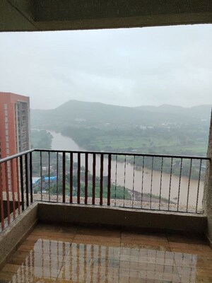 Balcony in 3 BHK Apartment at Shapoorji Pallonji Sensorium, Hinjewadi – for Rent