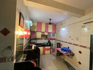 Kitchen in 3 BHK Apartment at Subham Galaxy Kopar Khairane, Kopar Khairane – for Rent