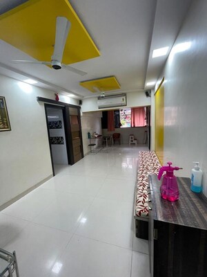 Kitchen in 3 BHK Apartment at Subham Galaxy Kopar Khairane, Kopar Khairane – for Rent