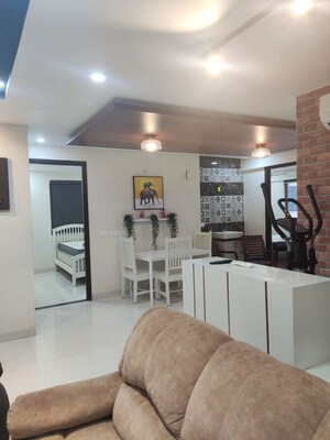 Living Room in 2.5 BHK Apartment at Vertex Panache, Gachibowli – for Rent