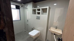 Bathroom in 3 BHK Apartment at Lokhandwala Infrastructure Lady Ratan Tower, Worli – for Rent