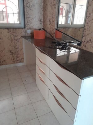 Kitchen in 4 BHK Apartment at Nirmiti Ragdari Apartments, Aundh – for Rent