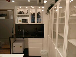 Kitchen in  Office Space at Lower Parel – for Rent