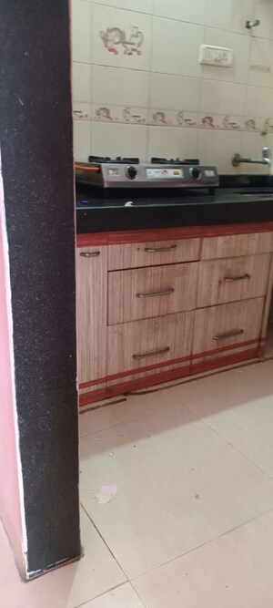 Kitchen in 1 BHK Apartment at Sadguru CHS Rabale, Rabale – for Rent