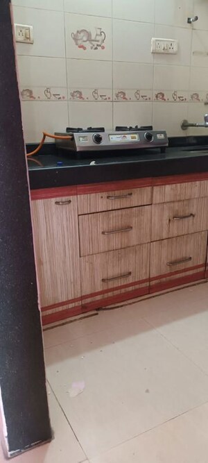 Kitchen in 1 BHK Apartment at Sadguru CHS Rabale, Rabale – for Rent