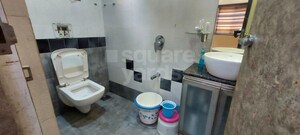 Bathroom in 3 BHK Apartment at Radhika CHS Kopar Khairane, Kopar Khairane – for Rent
