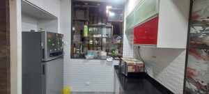 Kitchen in 3 BHK Apartment at Radhika CHS Kopar Khairane, Kopar Khairane – for Rent