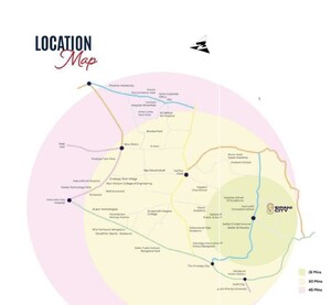 2 BHK Apartment – Map Location View at Sipani City, Madappanahalli - for Sale