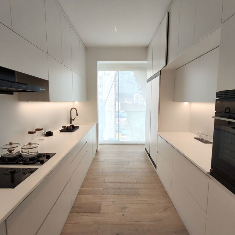 Kitchen, progressive-one 4 Bedroom 2600 Sq.Ft. Apartment In Vashi Sector 4 Navi Mumbai 10663146