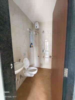 Bathroom in 1 BHK Apartment at Raunak Bliss, Ghodbunder Road – for Rent