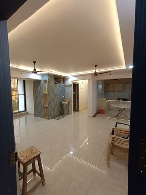 Bathroom in 3 BHK Apartment at Kohinoor Lifestyle, Khadakpada – for Rent