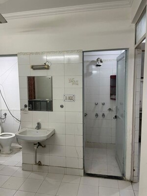 Bathroom in 1 BHK Apartment at Vasant Kunj – for Rent
