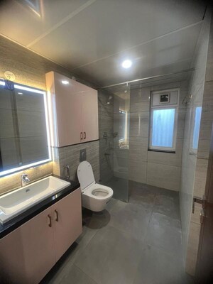 Bathroom in 4 BHK Apartment at Aparna Luxor Park, Kondapur – for Rent