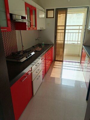 Kitchen in 2 BHK Apartment at Varun Garden, Ghodbunder Road – for Rent