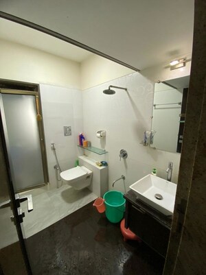 Bathroom in 2 BHK Apartment at Prabhadevi CHS, Prabhadevi – for Rent