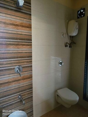 Bathroom in 2 BHK Apartment at Shanti Green Palms, Ghansoli – for Rent