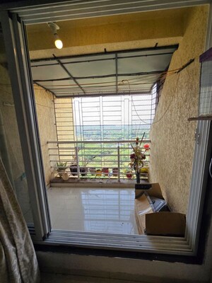 Balcony in 3 BHK Apartment at Shanti Green Palms, Ghansoli – for Rent