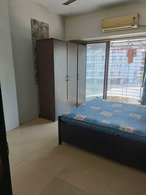 Bedroom in 2 BHK Apartment at Shanti Green Palms, Ghansoli – for Rent
