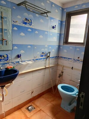 Bathroom in 2 BHK Apartment at Shanti Green Palms, Ghansoli – for Rent