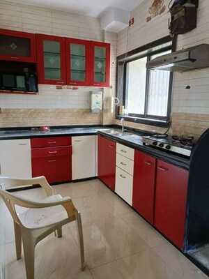 Kitchen in 2 BHK Apartment at Shanti Green Palms, Ghansoli – for Rent