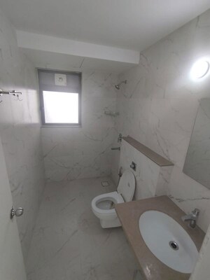 Bathroom in 3 BHK Apartment at Runwal Bliss, Kanjurmarg East – for Rent