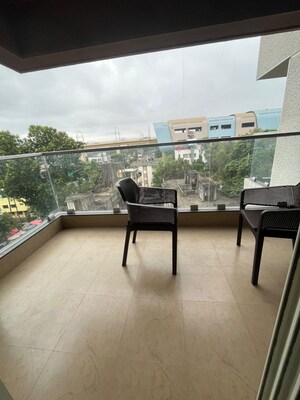 Balcony in 3 BHK Apartment at Janhavi Apartment, Kothrud – for Rent