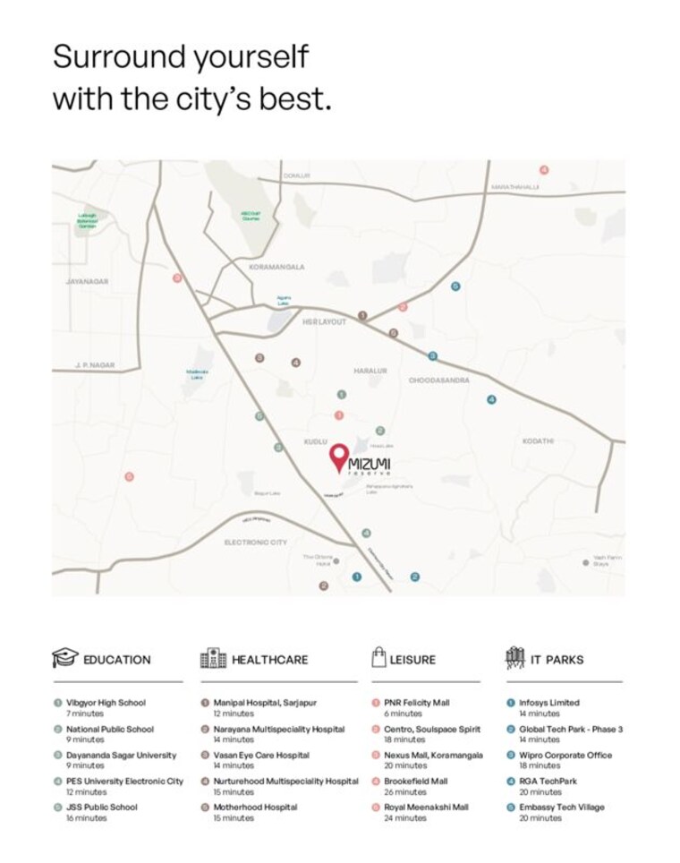 Map Location, assetz-mizumi-reserve 3 Bedroom 1901 Sq.Ft. Apartment In Kudlu Bangalore 10640987