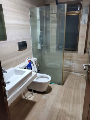 Bathroom in 4 BHK Apartment at Lake Front Solitaire, Powai – for Sale