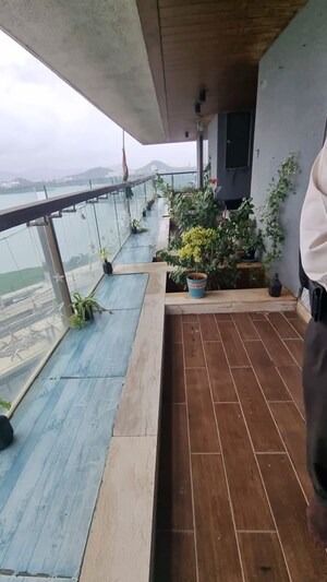 Balcony in 4 BHK Apartment at Lake Front Solitaire, Powai – for Sale