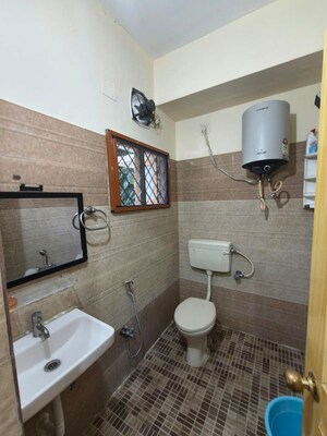 Bathroom in 2 BHK Apartment at Sri Venkatramana Apartment, Somajiguda – for Rent