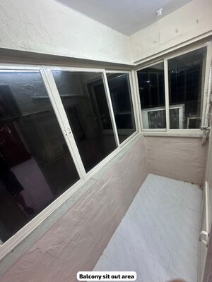 Balcony in 1 BHK Apartment at Leo Eminence, Bandra East – for Rent