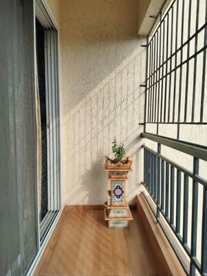Balcony in 2 BHK Builder Floor at Ashar Arize, Kalwa – for Rent