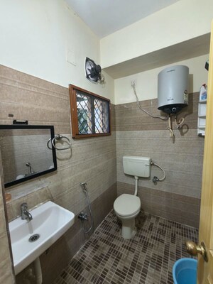 Bathroom in 2 BHK Apartment at Sri Venkatramana Apartment, Somajiguda – for Rent