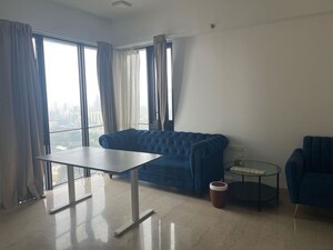 Living Room in 4 BHK Apartment at Lodha The Park, Worli – for Rent