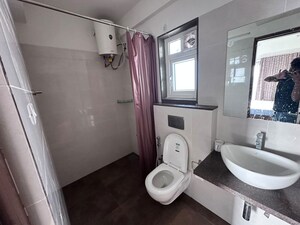 Bathroom in 2 BHK Apartment at Shapoorji Pallonji BKC 28, Bandra East – for Rent