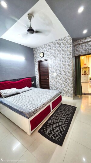 Bedroom in 2 BHK Builder Floor at MS Enclave Zirakpur, Dhakoli – for Sale