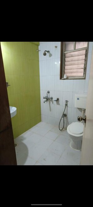 Bathroom in 3 BHK Apartment at Manav Silver Skyscapes, Wakad – for Rent