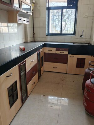 Kitchen in 1 BHK Apartment at Mahape – for Rent