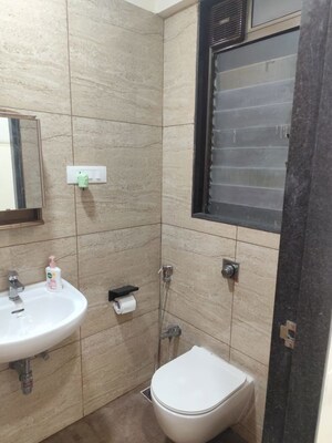 Bathroom in 2 BHK Apartment at Aashna Samadhan, Goregaon West – for Rent