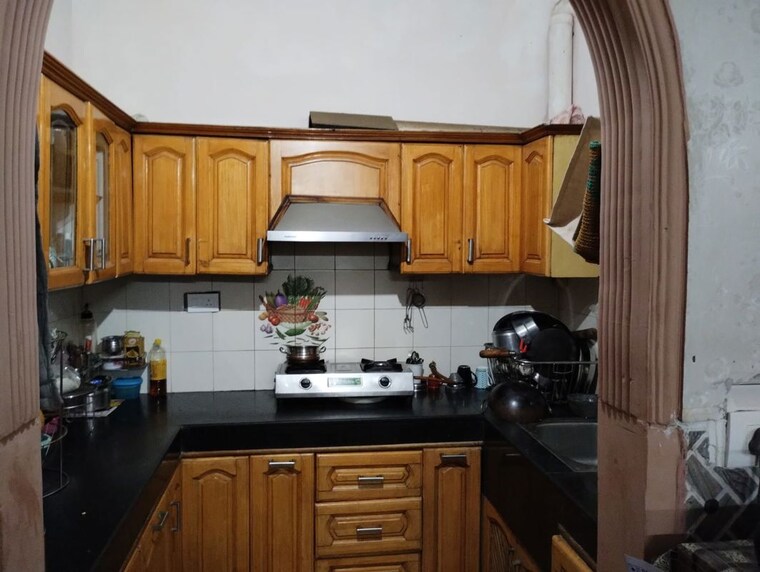 Kitchen, prem-satyam-swastik-apartment 3 Bedroom 120 Sq.Yd. Independent House In Patiala Road Zirakpur 10664379