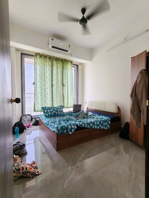 Bedroom in 3 BHK Apartment at Gami Asters, Ghansoli – for Rent