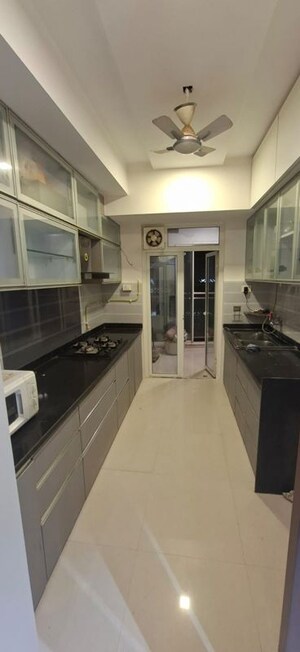 Kitchen in 2 BHK Apartment at Omkar Veda Exclusive, Parel – for Rent