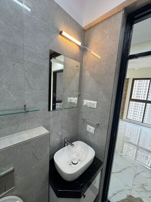 Bathroom in 1.5 BHK Apartment at Lodha Amara, Kolshet Road – for Rent