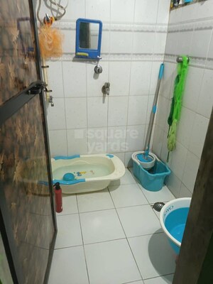 Bathroom in 1 BHK Apartment at Ambe Bhakti CHS, Ghansoli – for Rent