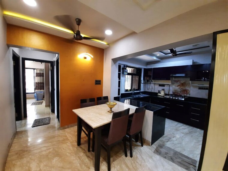 Living Room, kanakia-spaces-niharika 2 Bedroom 760 Sq.Ft. Apartment In Manpada Thane 10664664