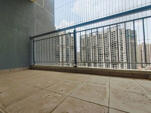 Balcony in 3 BHK Apartment at Godrej Emerald, Ghodbunder Road – for Rent
